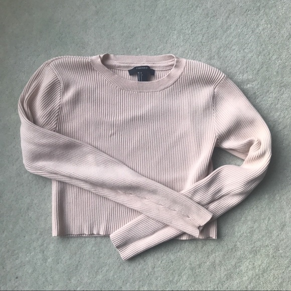 Forever 21 Cropped Sweater - Picture 2 of 4